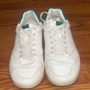 J.Crew White and Teal Casual Sneakers